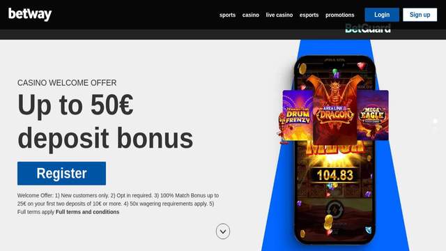 Betway Casino casino screenshot